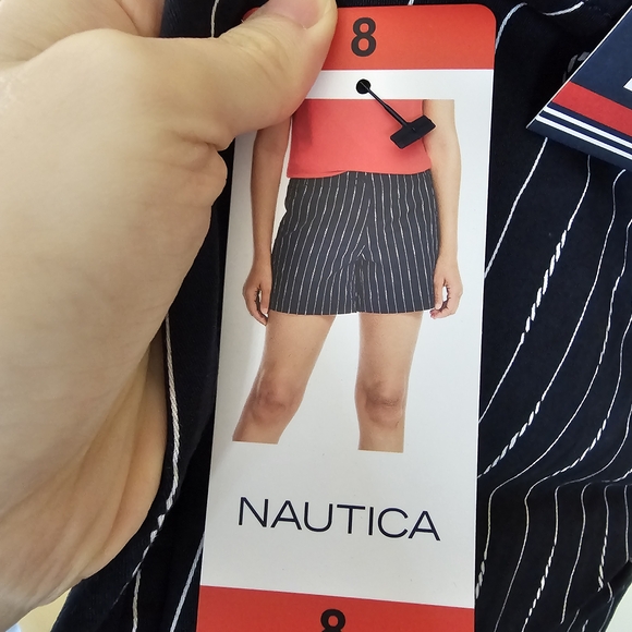 Nautica Pinstripe Shorts - Picture 2 of 7